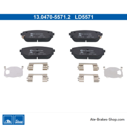 ATE original ceramic brake pads (13047055712) for Hyundai, Kia