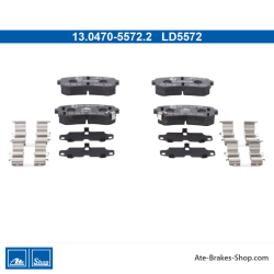 ATE plaquettes de frein en céramique d’origine (13047055722) pour Hyundai, Kia