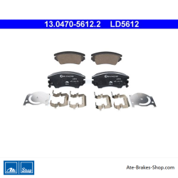 ATE pastillas de freno cerámicas originales (13047056122) para Chevrolet, Opel, Saab, Vauxhall