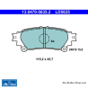 ATE original ceramic brake pads (13047056352) for Lexus, Toyota