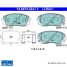ATE original ceramic brake pads (13047056472) for Hyundai, Kia