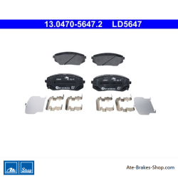ATE pastillas de freno cerámicas originales (13047056472) para Hyundai y Kia