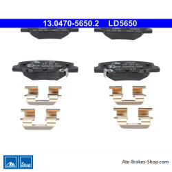 ATE originele keramische remblokken (13047056502) voor Hyundai, Kia, SsangYong