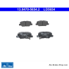 ATE original ceramic brake pads (13047056542) for Citroën, Mazda, Mitsubishi, Peugeot