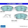 ATE original ceramic brake pads (13047056582) for Mazda