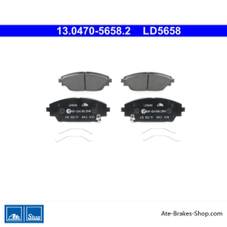 ATE originale Keramikbremsbeläge (13047056582) für Mazda