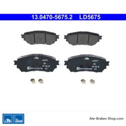 ATE original ceramic brake pads (13047056752) for Mazda