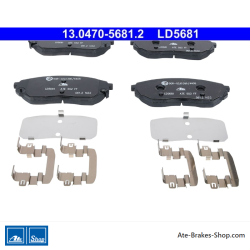 ATE originalen Keramikbremsbeläge (13047056812) für Hyundai, Kia