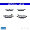 ATE pastillas de freno cerámicas originales (13047056902) para Lexus, Subaru y Toyota