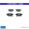 ATE pastillas de freno cerámicas originales (13047056902) para Lexus, Subaru y Toyota