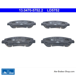 ATE originele keramische remblokken (13047057522) voor Nissan, Suzuki