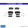 ATE original ceramic brake pads (13047057802) for Hyundai, Kia