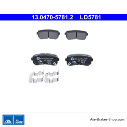 ATE originele keramische remblokken (13047057812) voor Hyundai, Kia