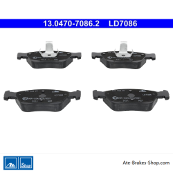 ATE original ceramic brake pads (13047070862) for Mercedes-Benz