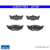 ATE pastillas de freno cerámicas originales (13047071002) para Seat, Skoda, Volkswagen (VW)