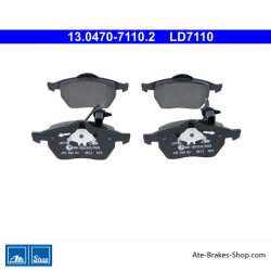 ATE plaquettes de frein en céramique d’origine (13047071102) pour Audi, Seat, Skoda, Volkswagen (VW)