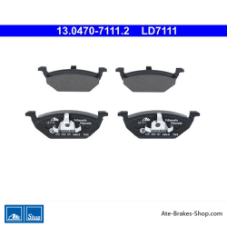 ATE pastillas de freno cerámicas originales (13047071112) para Audi, Seat, Skoda, Volkswagen (VW)