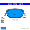 ATE original brake pads (13046027072) for Alfa Romeo, Lancia