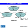 ATE pastillas de freno cerámicas originales (13047071172) para Audi, Seat, Skoda, Volkswagen (VW)
