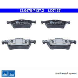 ATE originele keramische remblokken (13047071372) voor Nissan, Renault