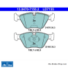 ATE pastillas de freno cerámicas originales (13047071552) para BMW, MG