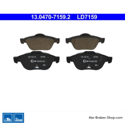 ATE original ceramic brake pads (13047071592) for Renault