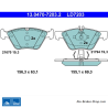 ATE original ceramic brake pads (13047072032) for Mercedes-Benz