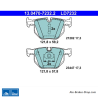 ATE pastillas de freno cerámicas originales (13047072322) para BMW