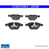 ATE pastillas de freno cerámicas originales (13047072382) para BMW