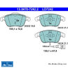 ATE originale Keramikbremsbeläge (13047072422) für Audi, Seat, Volkswagen (VW)