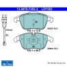 ATE plaquettes de frein en céramique d’origine (13047072522) pour Citroën, Peugeot