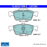 ATE original ceramic brake pads (13047072592) for Mercedes-Benz