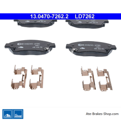 ATE original ceramic brake pads (13047072622) for Chevrolet, Opel