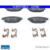 ATE plaquettes de frein en céramique d’origine (13047072632) pour Chevrolet, Opel et Vauxhall