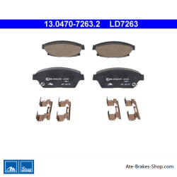 ATE pastillas de freno cerámicas originales (13047072632) para Chevrolet, Opel y Vauxhall