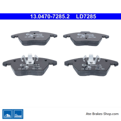 ATE originale Keramikbremsbeläge (13047072852) für Audi, Seat, Volkswagen (VW)