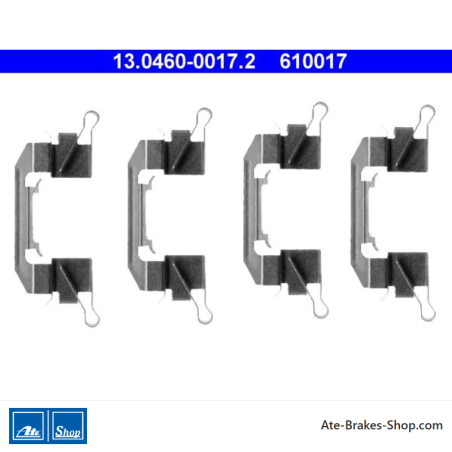 ATE Original brake pad accessories kit (13046000172) for Nissan