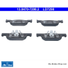 ATE original ceramic brake pads (13047072982) for Dacia, Renault, Smart