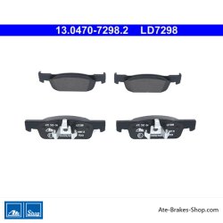 ATE original ceramic brake pads (13047072982) for Dacia, Renault, Smart