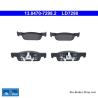 ATE original ceramic brake pads (13047072982) for Dacia, Renault, Smart