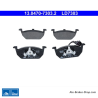 ATE originele keramische remblokken (13047073032) voor Audi, Seat, Skoda, Volkswagen (VW)