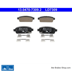ATE pastillas de freno cerámicas originales (13047073092) para Opel, Vauxhall