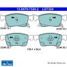 ATE original ceramic brake pads (13047073242) for Opel