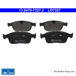 ATE original ceramic brake pads (13047073272) for Volvo