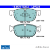 ATE pastillas de freno cerámicas originales (13047073282) para Volvo