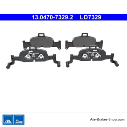 ATE original ceramic brake pads (13047073292) for Audi