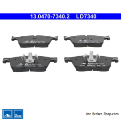 ATE original ceramic brake pads (13047073402) for Jaguar, Land Rover