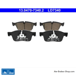 ATE original ceramic brake pads (13047073402) for Jaguar, Land Rover