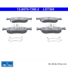 ATE originele keramische remblokken (13047073602) voor Abarth, Fiat, Lancia