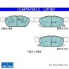 ATE original ceramic brake pads (13047073612) for Ford